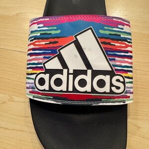 Adidas Multicolor Sandals. Slip On. NWOT.
